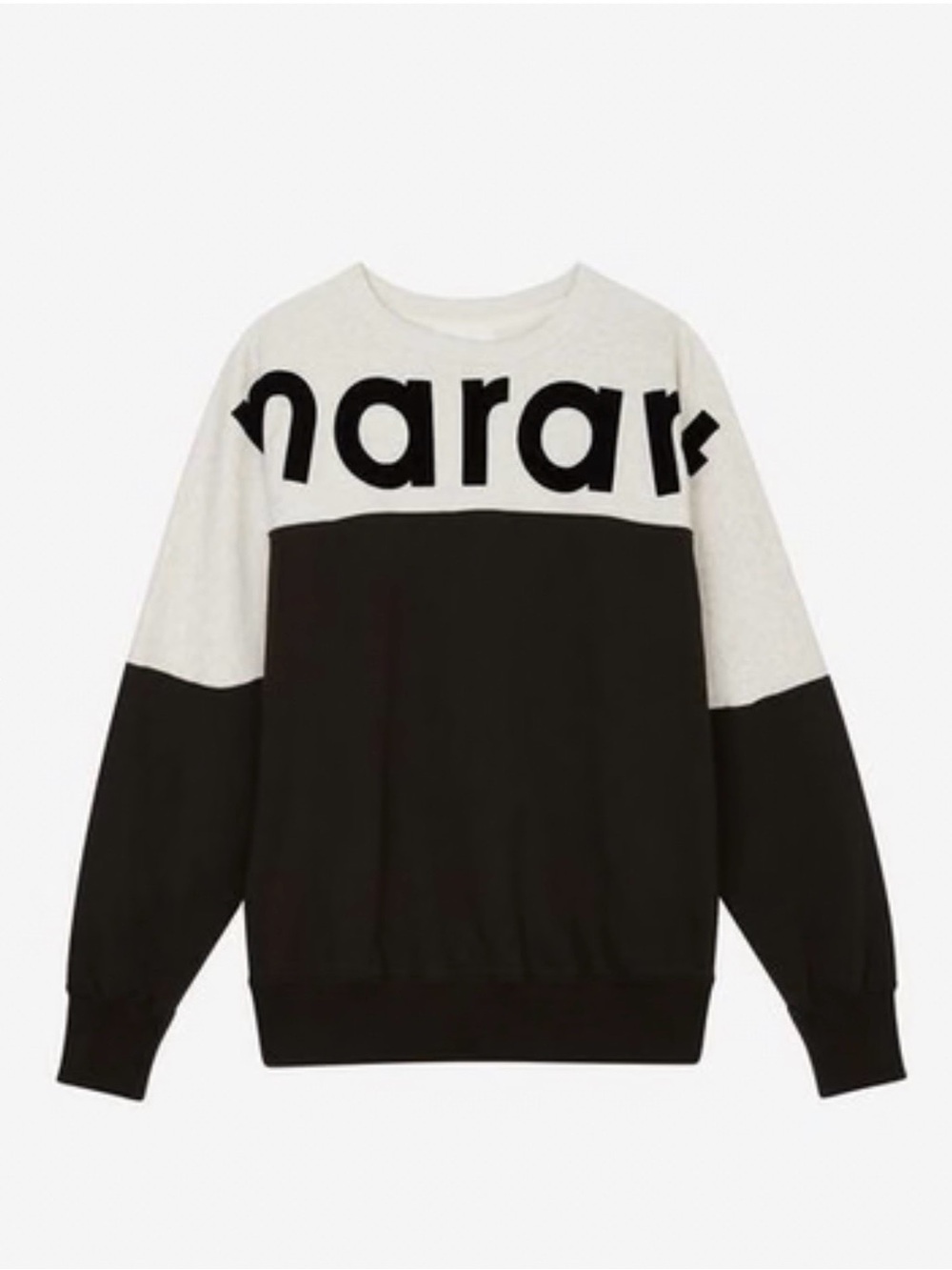 ISABEL MARANT
Men's Faded Black Logo Printed Sweatshirt